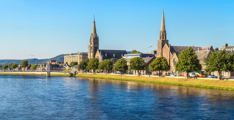 Fototapeta premium Cityscape of Inverness, Scotland
