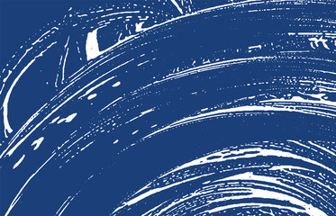 Grunge texture. Distress indigo rough trace. Excel