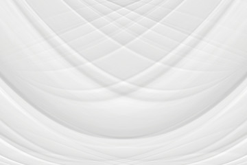 White 3 d background with wave illustration, beautiful bending pattern for web screensaver. Light gray texture with smooth lines for a wedding card.