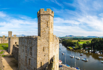 Obraz premium Caernarfon Castle in Wales