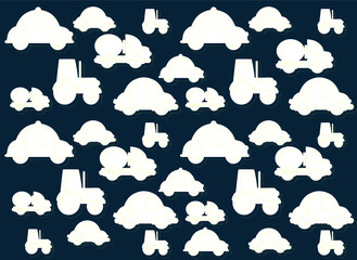 Fototapeta premium abstract background with cars, vector illustration