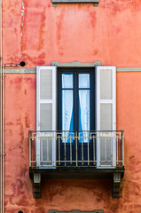 Fototapeta na wymiar Hausfassade in Bellagio / Italien am Comer See