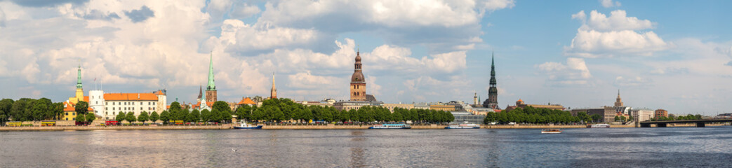 Obraz premium Panoramic view of Riga
