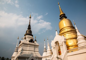 Fototapeta premium Wat Suan Dok temple, located in Chiang Mai Province, Thailand