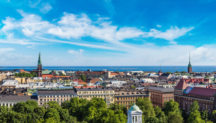 Obraz premium Panoramic view of Helsinki