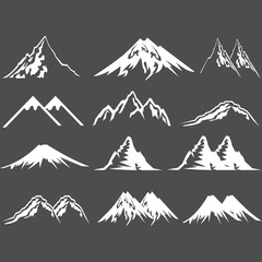 mountain icon logo vector design symbol - obrazy, fototapety, plakaty