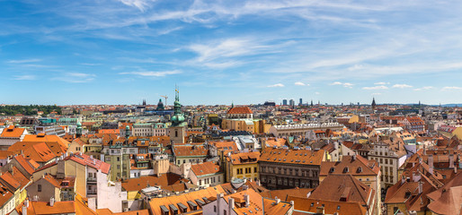 Panoramic view of Prague