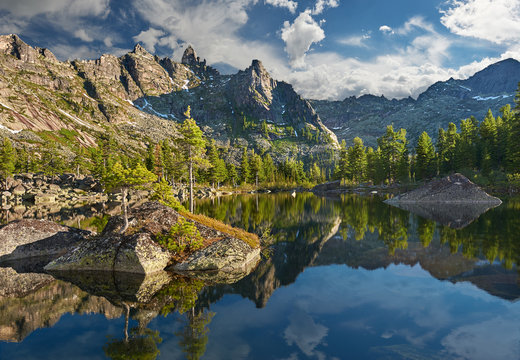 Ergaki Ridge Nature Park. Krasnoyarsk region Russia