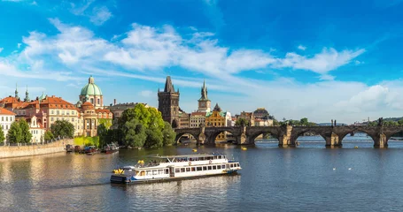 Zelfklevend Fotobehang Panoramic view of Prague © Sergii Figurnyi