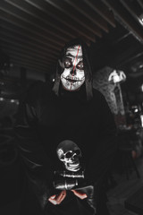 Halloween, holidays, masquerade concept