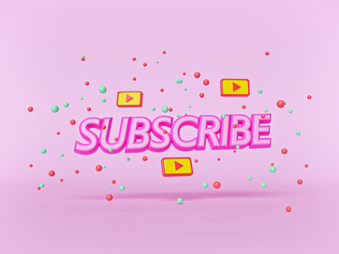 Pink Subscribe Button Images – Browse 839 Stock Photos, Vectors