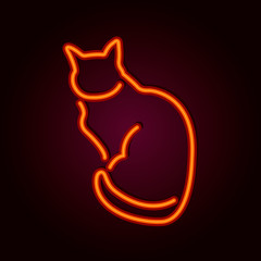 Neon sign cat.