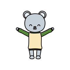 merry christmas celebration cute bear with sweater decoration