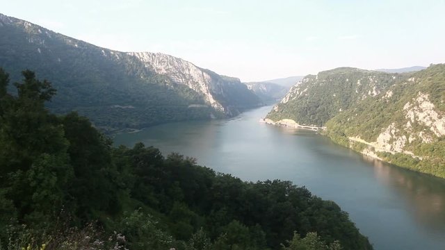  Danube river summer landscape