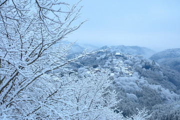 吉野山の冬景色