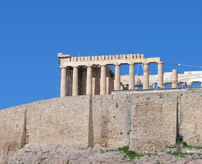 Parthenon ancient temple on acropolis of Athens, Greece