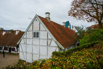 AARHUS, DENMARK: The Old Town in Aarhus. The Old Town is popular among tourists as it displays...