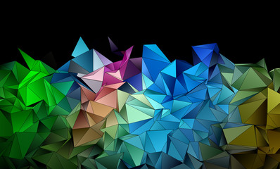 Abstract Low-Poly background. triangulated texture. Design 3d. Polygonal geometrical pattern....