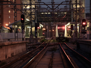 Parada de metro. 