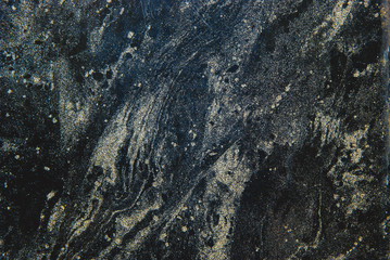 Black Marble ink texture acrylic painted waves texture background. pattern can used for wallpaper or skin wall tile luxurious.