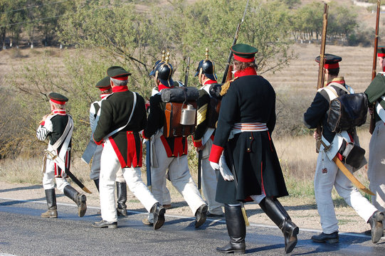 Russian historical uniform  of Crimean War time