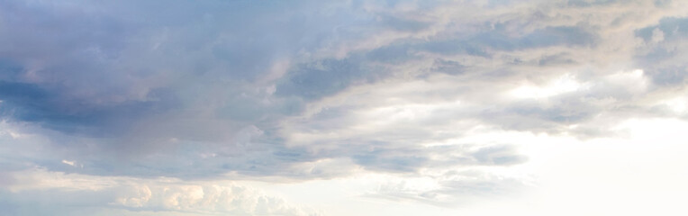 Fototapeta premium Blue sky clouds background. Beautiful landscape with clouds on sky