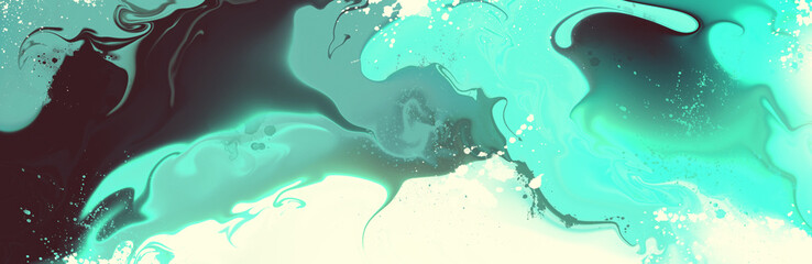 bright Abstract watercolor drawing on a paper image	