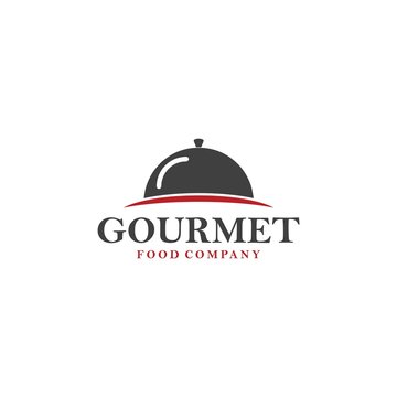 'Gourmet' Logo food simple and drink abstract