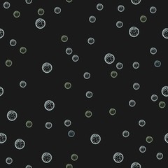 Seamless Pattern with colorful Balls. Scandinavian Style. Vector Illustration