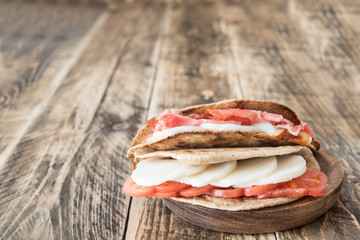 Piadina typical italian food