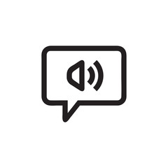 Voice Message icon vector isolated on background. Trendy sweet symbol. Pixel perfect. illustration EPS 10. - Vector