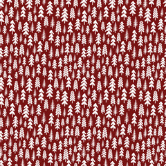 Seamless vector pattern with firs