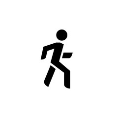 Fototapeta na wymiar Man walk icon. Clipart image isolated on white background