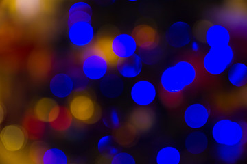 blurry colored circles, color bokeh