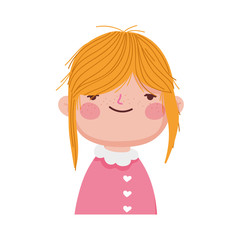 cute blonde little girl with ponytail