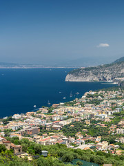 Fototapeta na wymiar Sorrento, Naples: the coast at summer