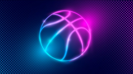 Basketball design background, shine template.