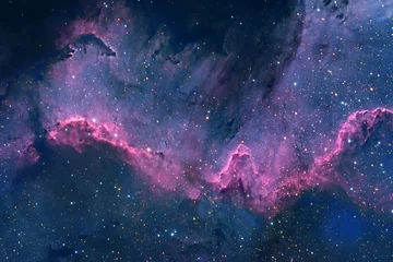 Photo sur Plexiglas Pour elle Nébuleuse de l& 39 espace bleu avec des étoiles. Éléments de cette image fournis par la NASA