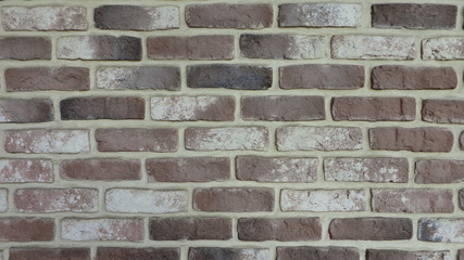 brick wall background in neutral brown tones