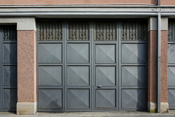 modern metal garage door