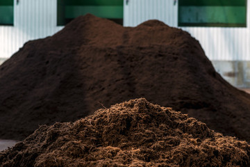 peat fraction, at the processing plant