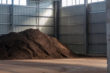 peat fraction, at the processing plant