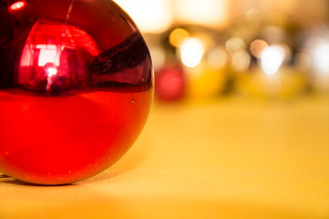 red christmas ball