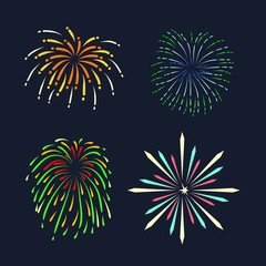 Colorful Fireworks Set