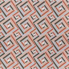 Pattern Abstract Vintage Geometric Line Plant Leaf