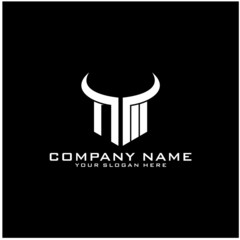 Letter NM logo icon design template elements