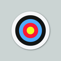 target isolated on white background