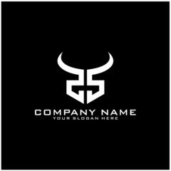 Letter ZS logo icon design template elements