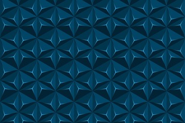 Abstract geometric hexagon texture, triangle blue background