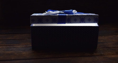 Fototapeta premium ribbon box for Christmas gift